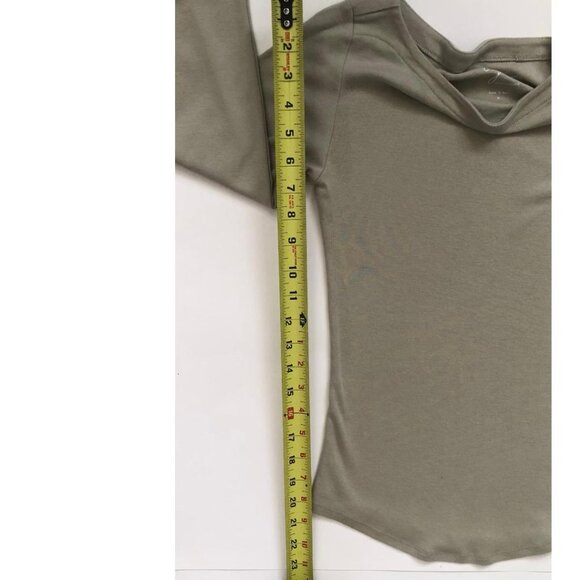 Andrea Jovine, Light Olive Green, 3/4 Sleeve, Boat Neck, Jersey, Size: Medium - Picture 6 of 6